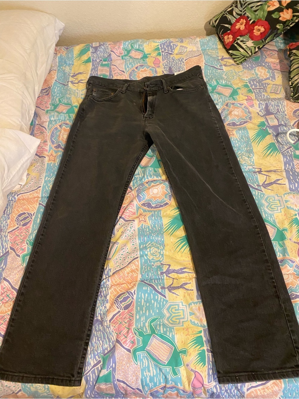 Wrangler Men's Black Bootcut Jeans